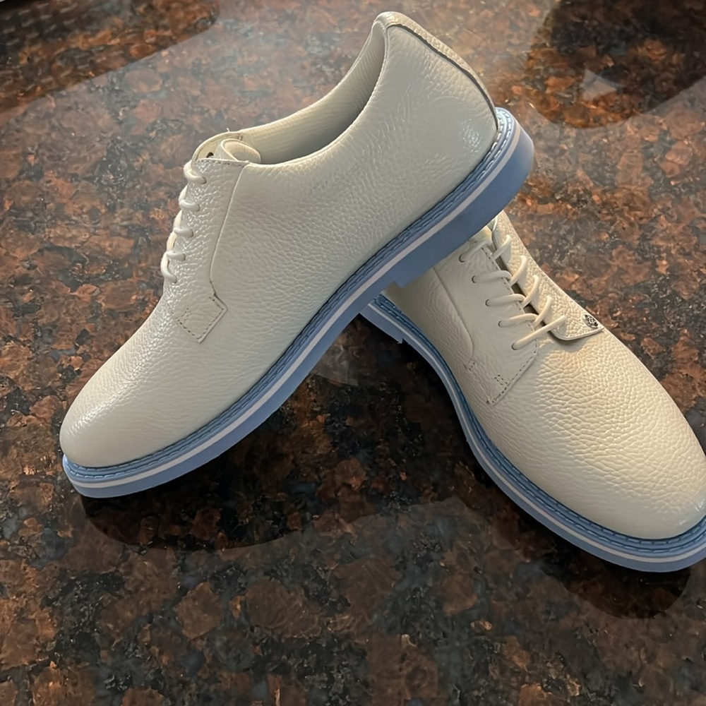 G/Fore Limited Edition Golf Shoes Gallivanter White / Blue Size 10 - NWOT